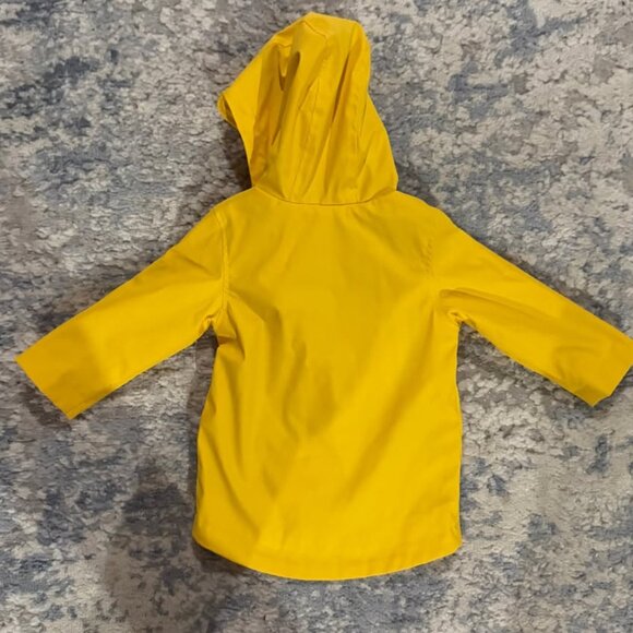 Toddler Rain Jacket Yellow Waterproof Coat 12M - Picture 2 of 4
